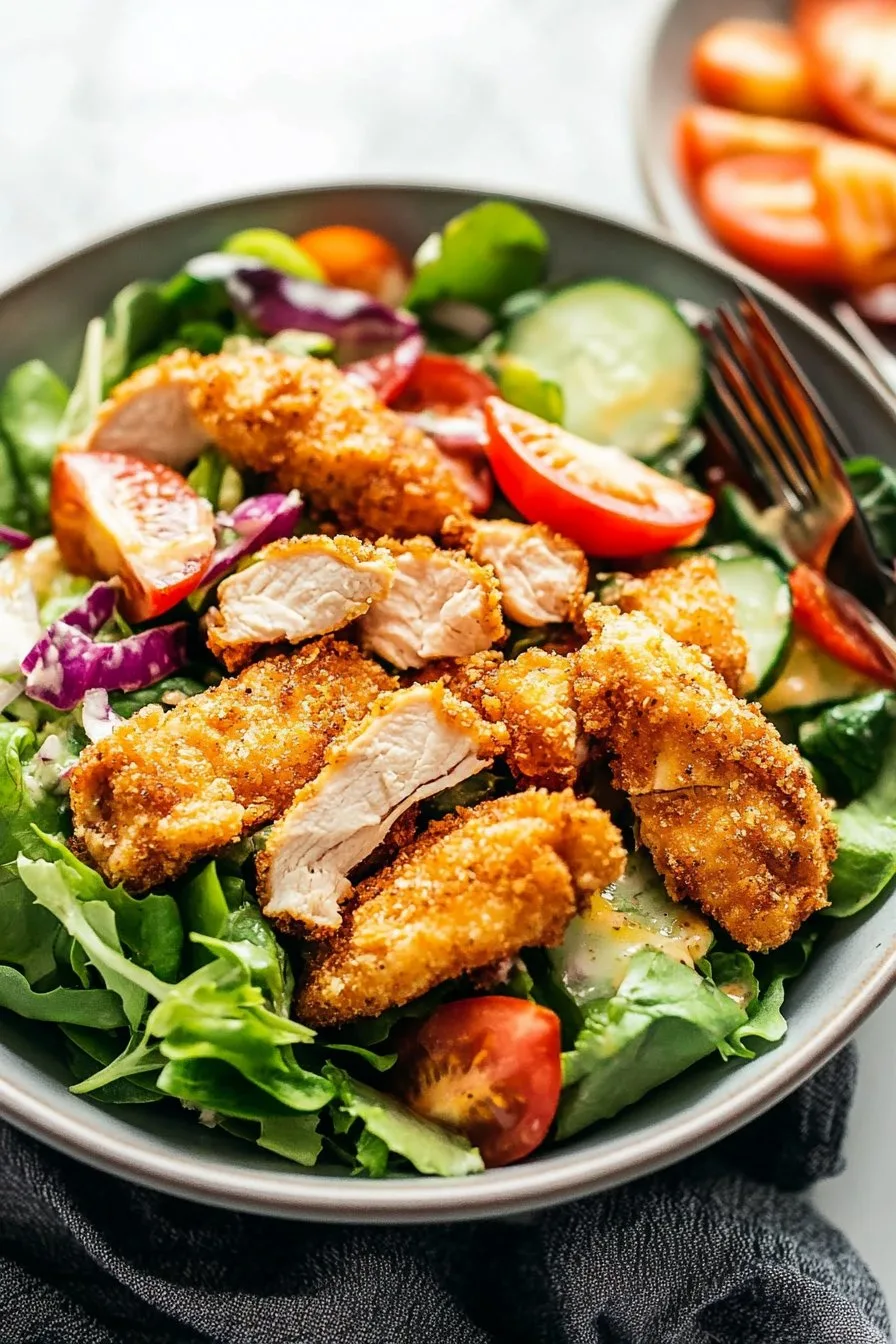 Crispy Chicken Salad Recipe: A Deliciously Healthy Meal