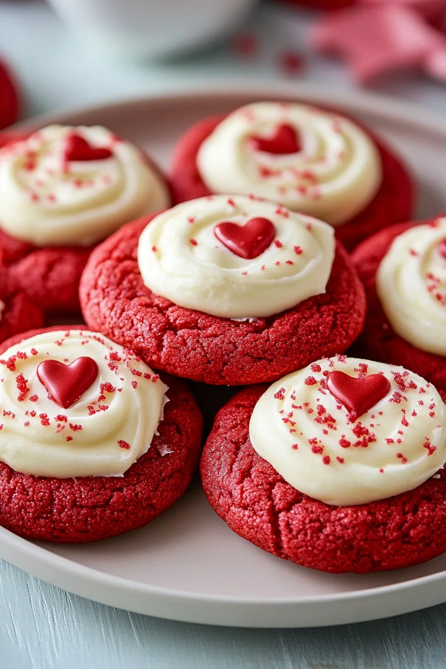 Red Velvet Cookies with Cream Cheese Frosting Recipe