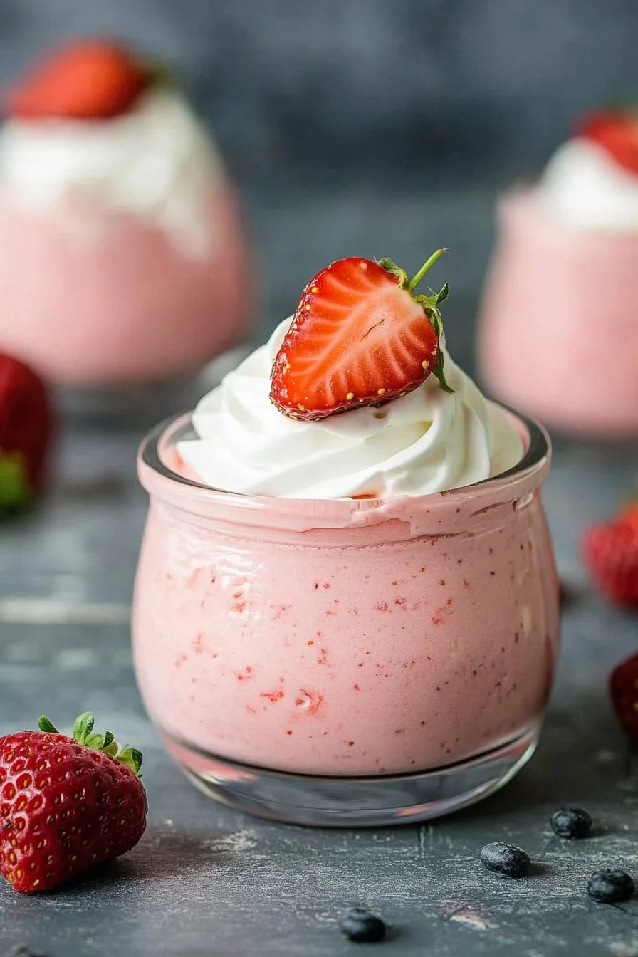 3 Ingredient Strawberry Mousse Recipe