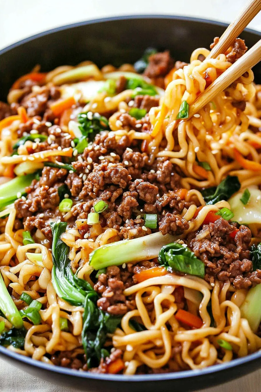 Hoisin Beef Noodles Recipe | Delicious Asian Dish