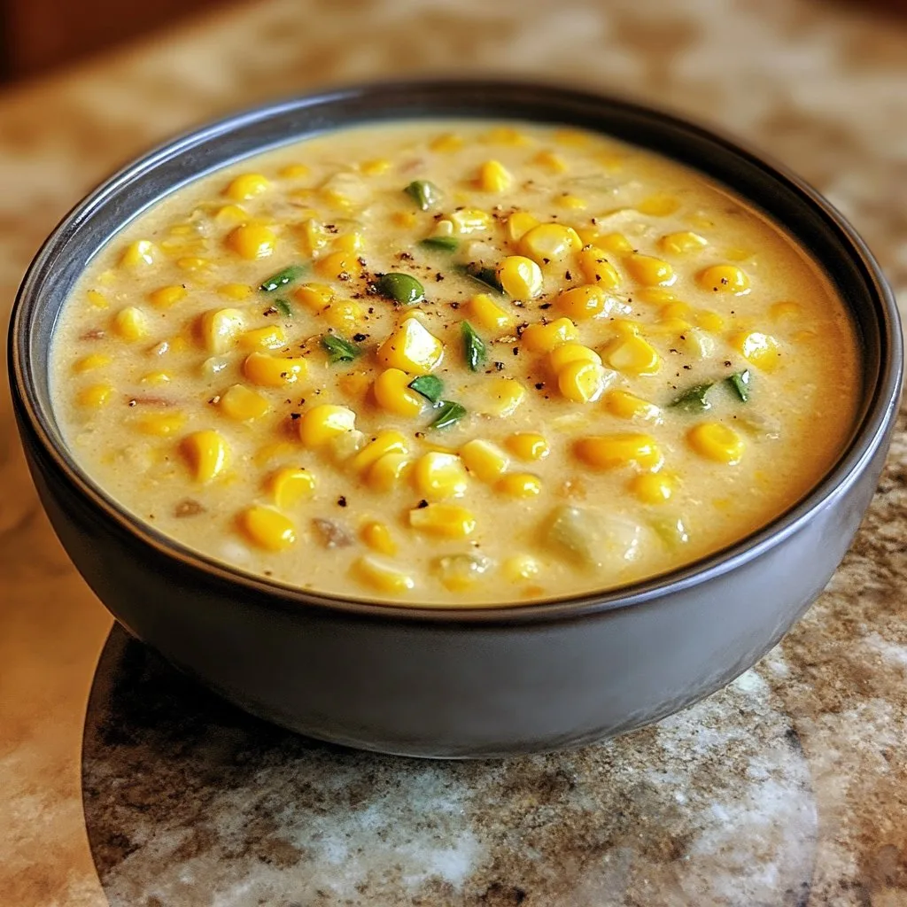 Creamy Corn Chowder Recipe - Rich and Delicious