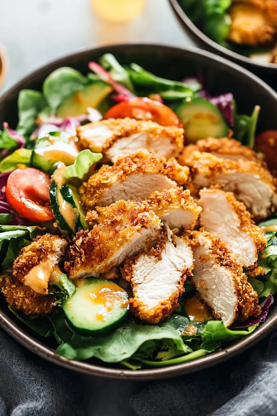 Crispy Chicken Salad Recipe: A Deliciously Healthy Meal