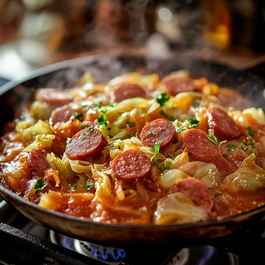 Kielbasa and Cabbage Skillet Recipe - Quick & Delicious