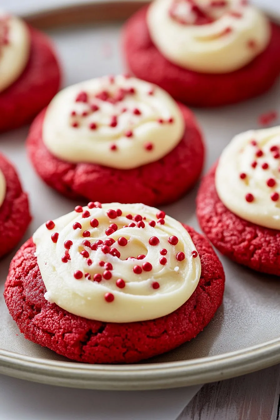 Red Velvet Cookies with Cream Cheese Frosting Recipe