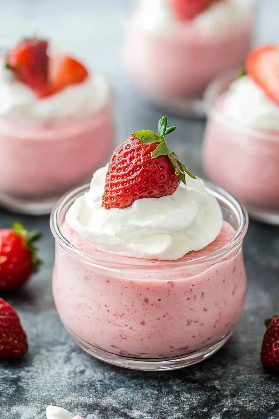 3 Ingredient Strawberry Mousse Recipe