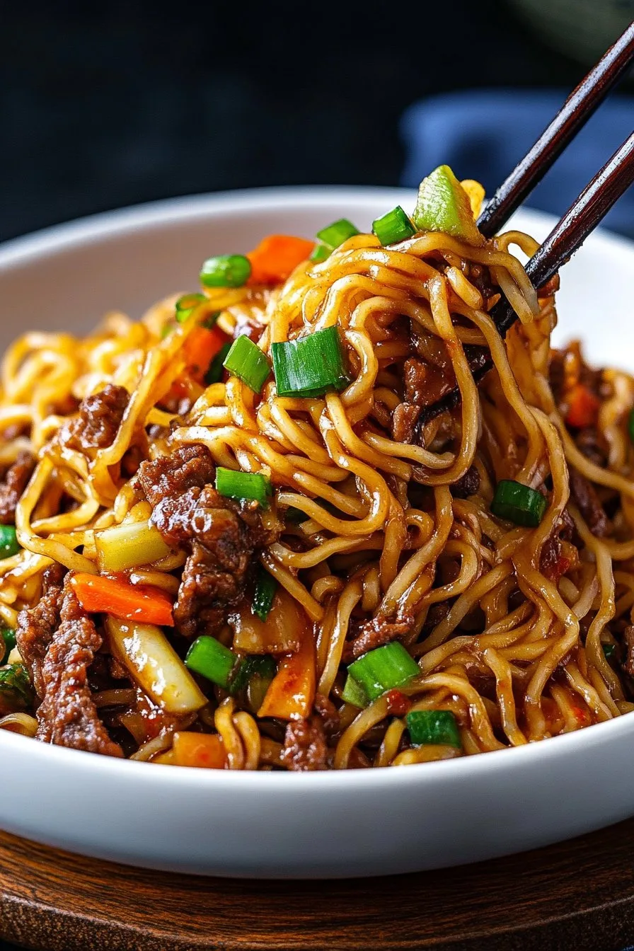 Hoisin Beef Noodles Recipe | Delicious Asian Dish