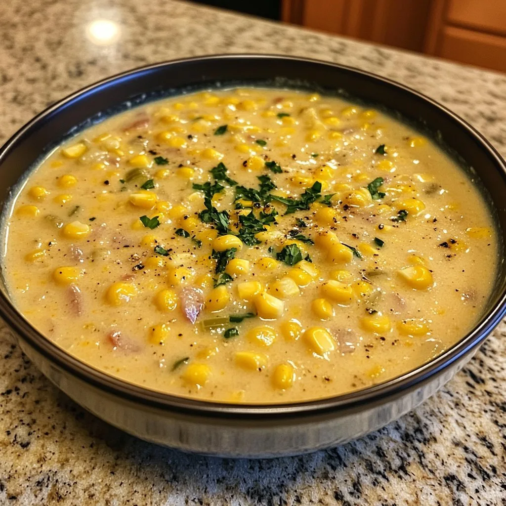 Creamy Corn Chowder Recipe - Rich and Delicious