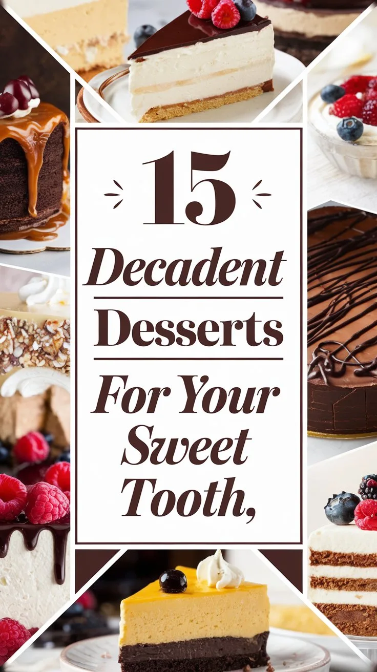 15 Decadent Desserts for Your Sweet Tooth