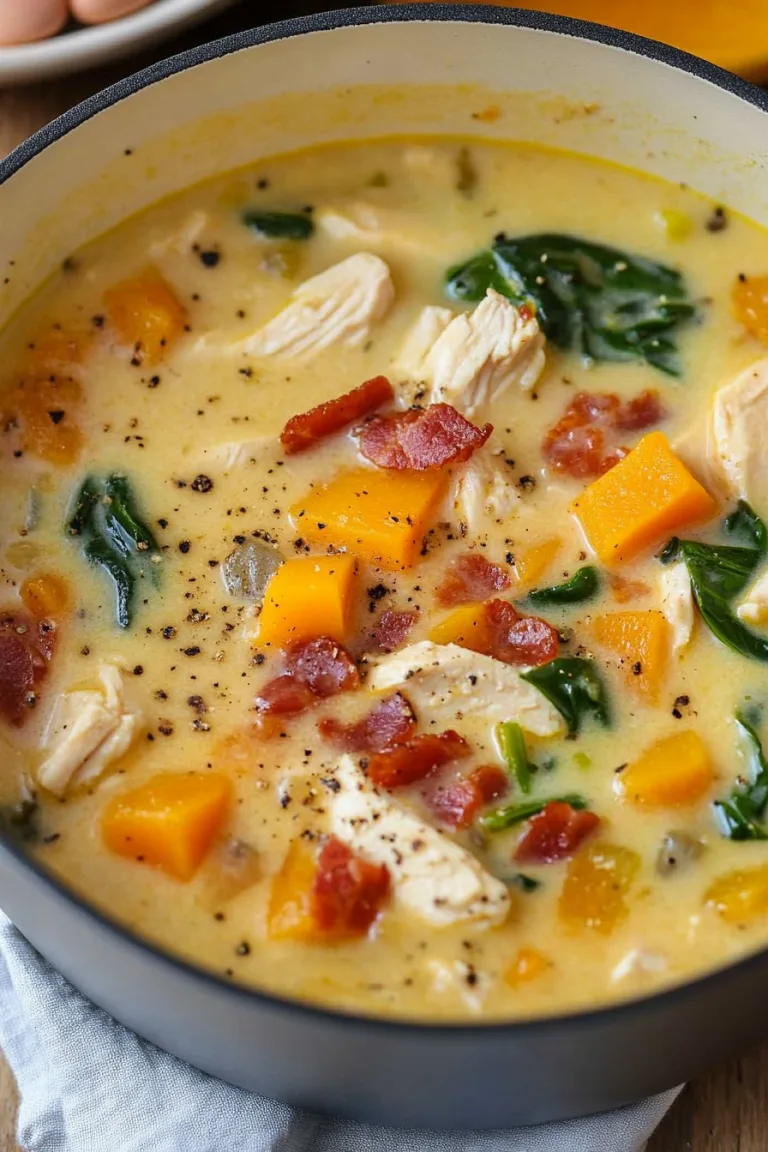Creamy Chicken Butternut Squash Soup Recipe