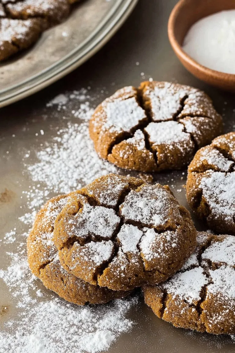 Gingerbread Molasses Crinkle Cookies Recipe