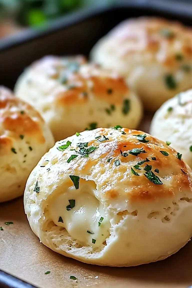 Garlic Butter Cheese Bombs with Pillsbury Biscuits Recipe