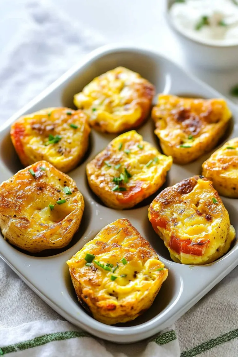 Potato Cheddar Chive Egg Bites (Better than Starbucks)