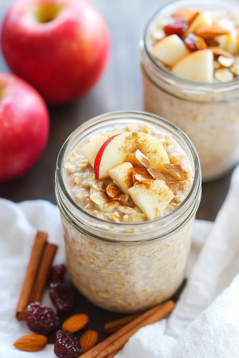 Apple Cinnamon Overnight Oats: Easy Breakfast Recipe
