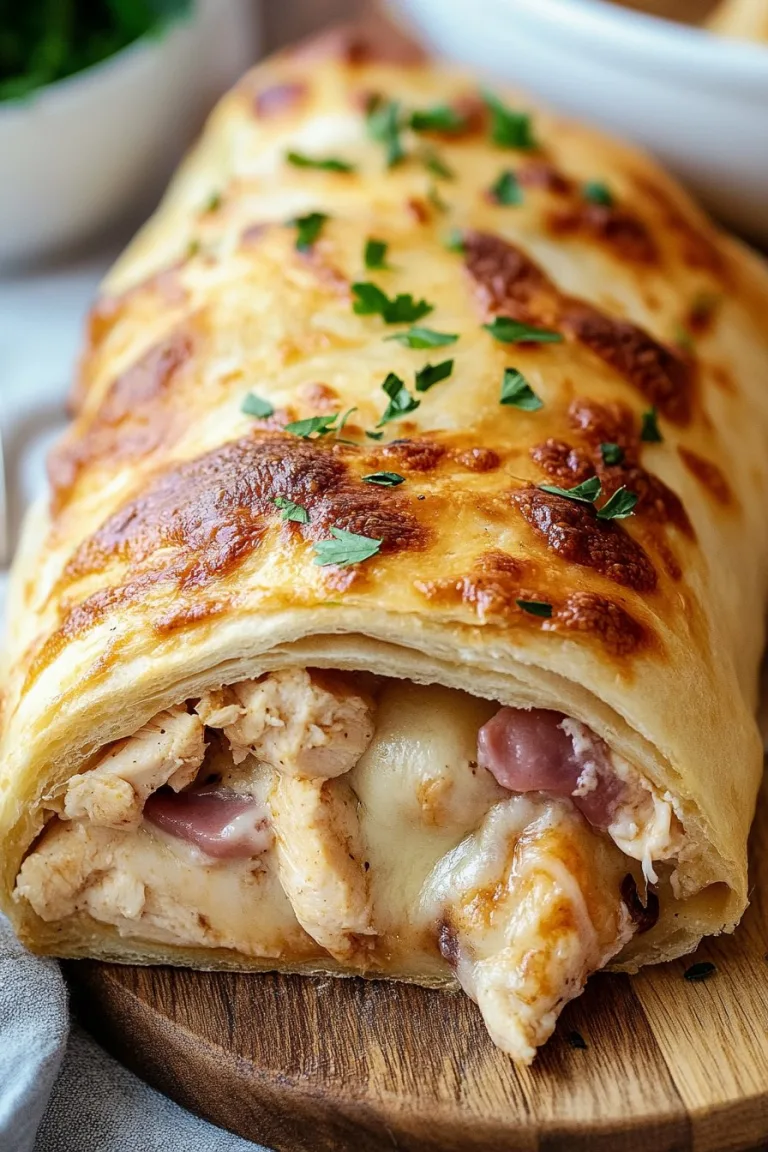 Chicken Cordon Bleu Stromboli Recipe Delight