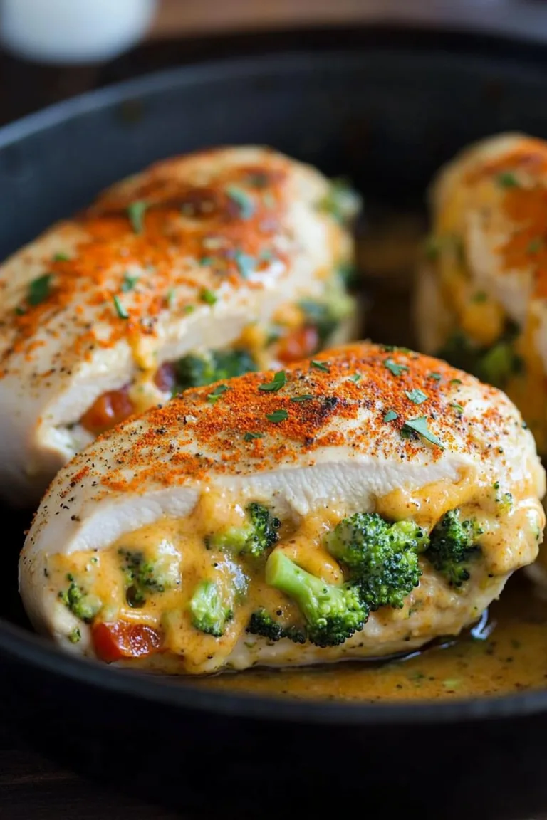Broccoli Cheddar Stuffed Chicken Breasts Recipe