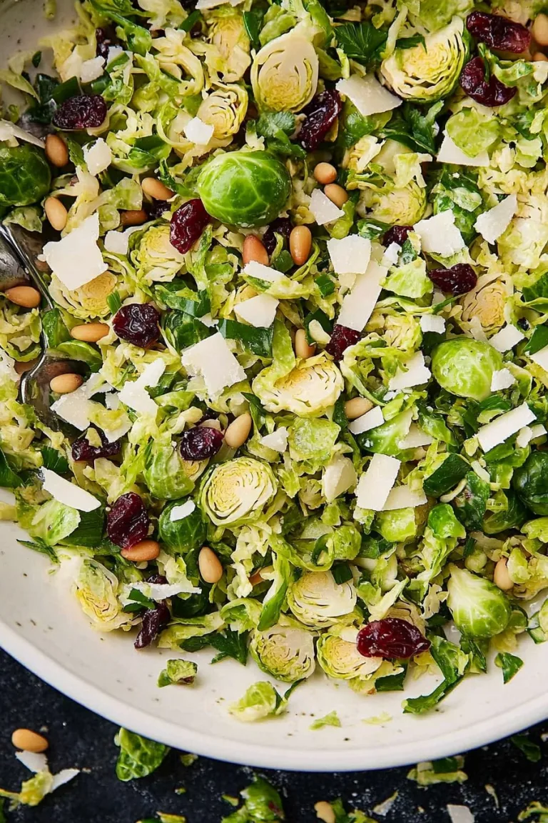 Shaved Brussel Sprout Salad Recipe: Fresh & Crunchy Delight