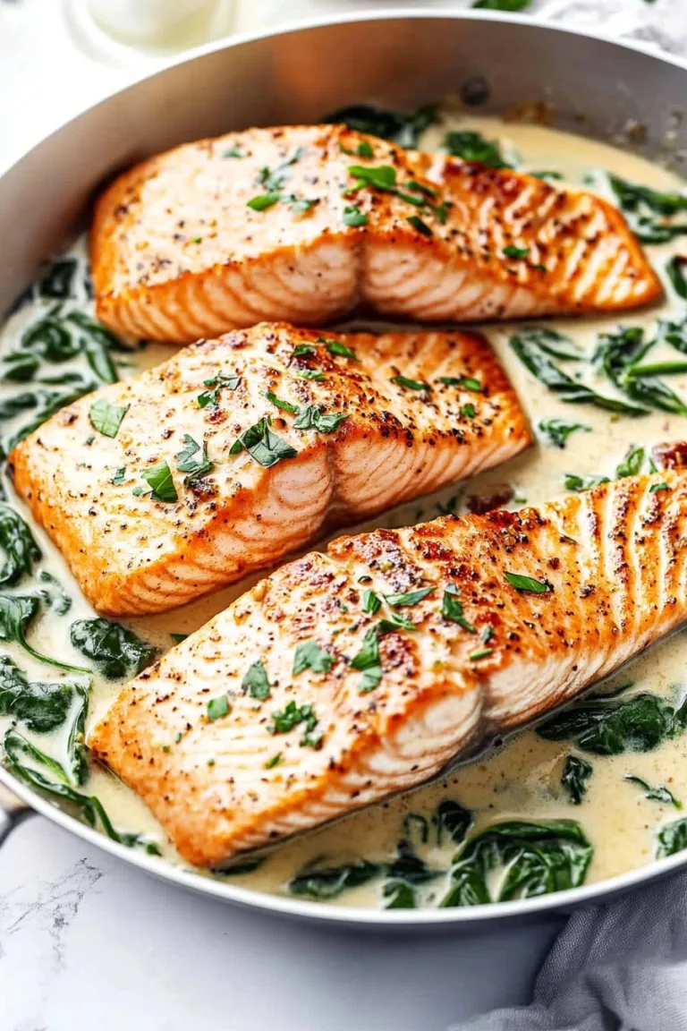 Creamy Garlic Butter Tuscan Salmon Recipe