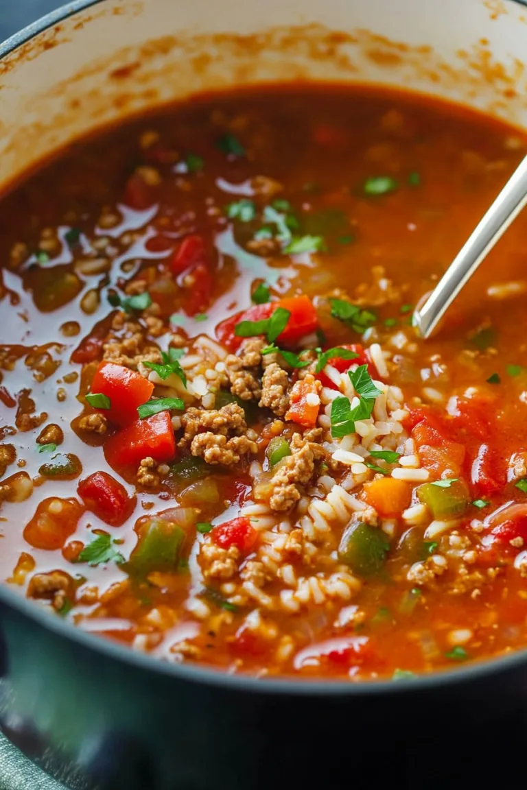 Stuffed Pepper Soup: Delicious Home-Cooked Recipe