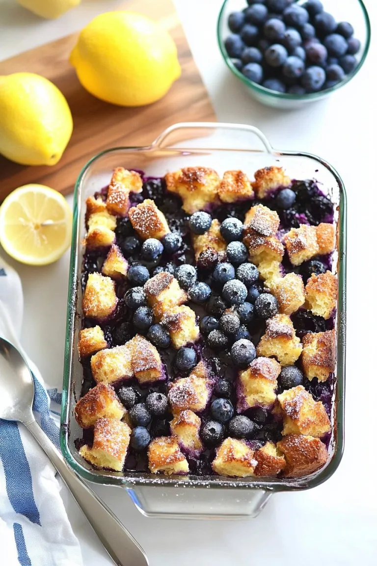 Overnight Lemon Blueberry French Toast Recipe