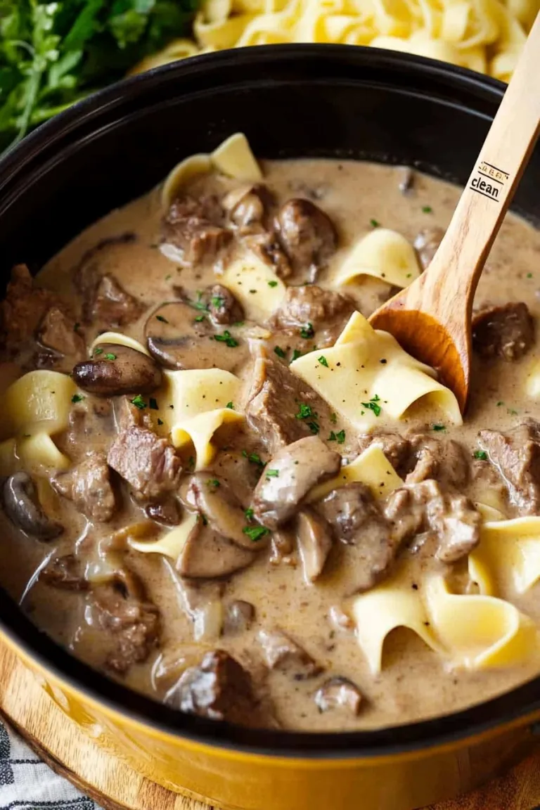 Crock Pot Beef Stroganoff