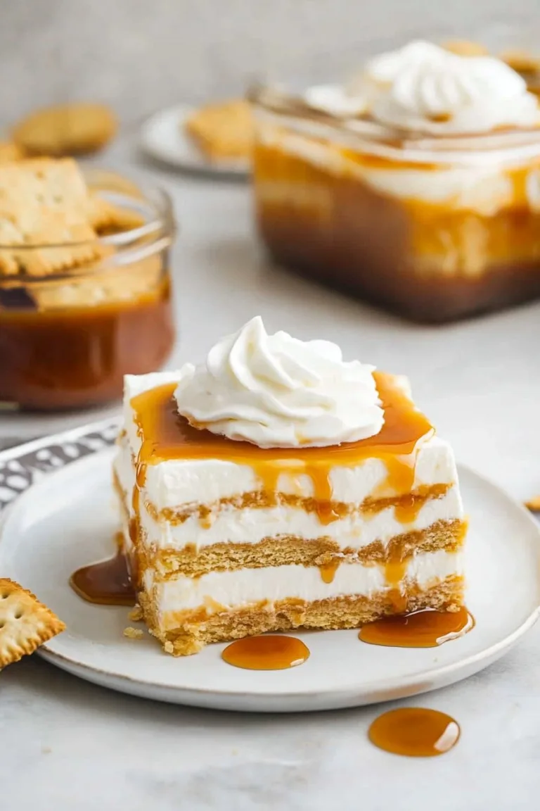 Salted Caramel Icebox Cake