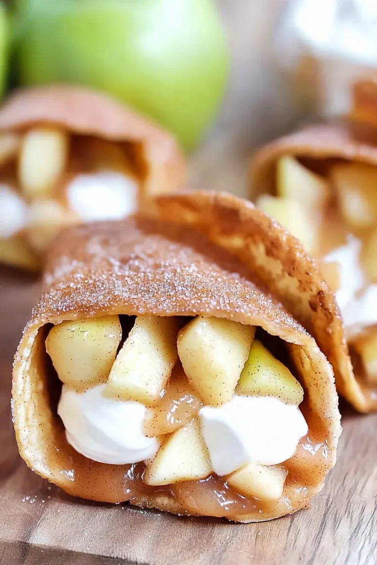 Apple Cheesecake Tacos