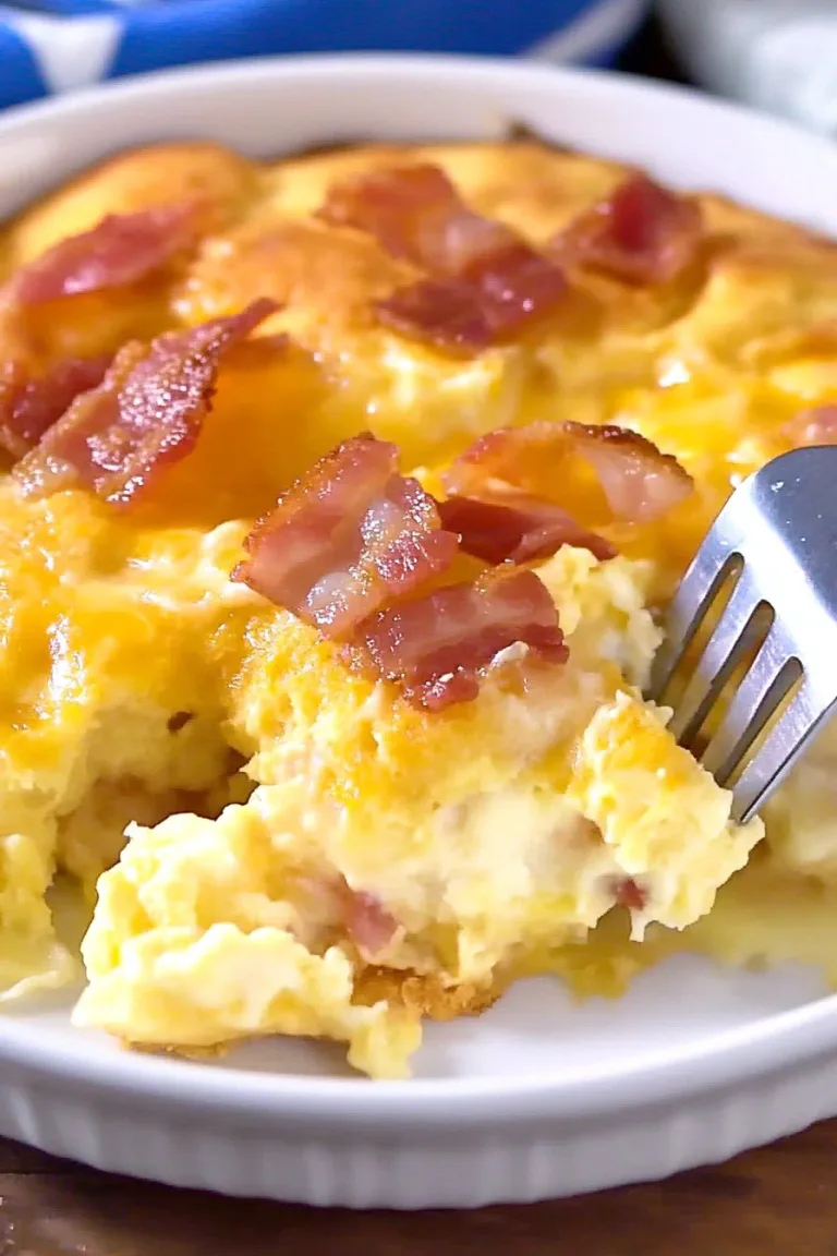 Christmas Morning Bacon Egg and Cheese Biscuit Bake