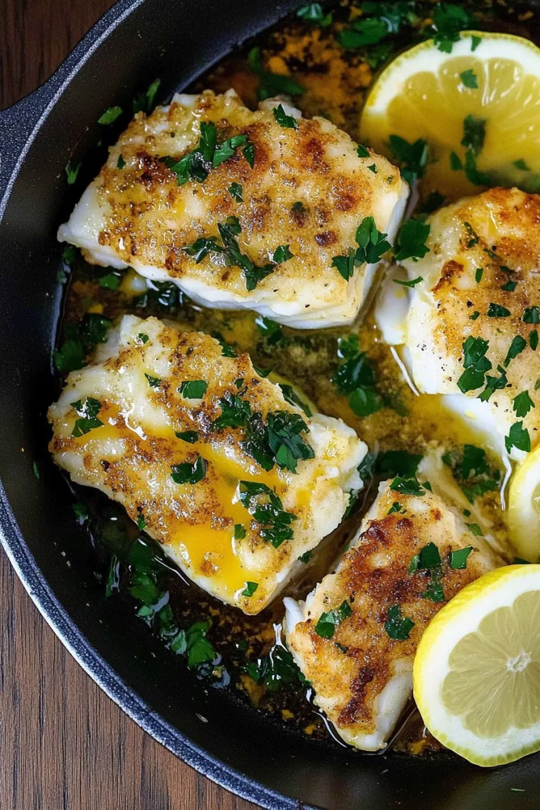 Baked Cod with Lemon and Garlic