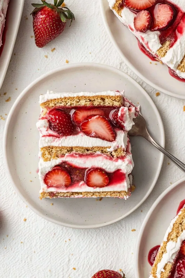 Strawberry Cream Cheese Icebox Cake Recipe