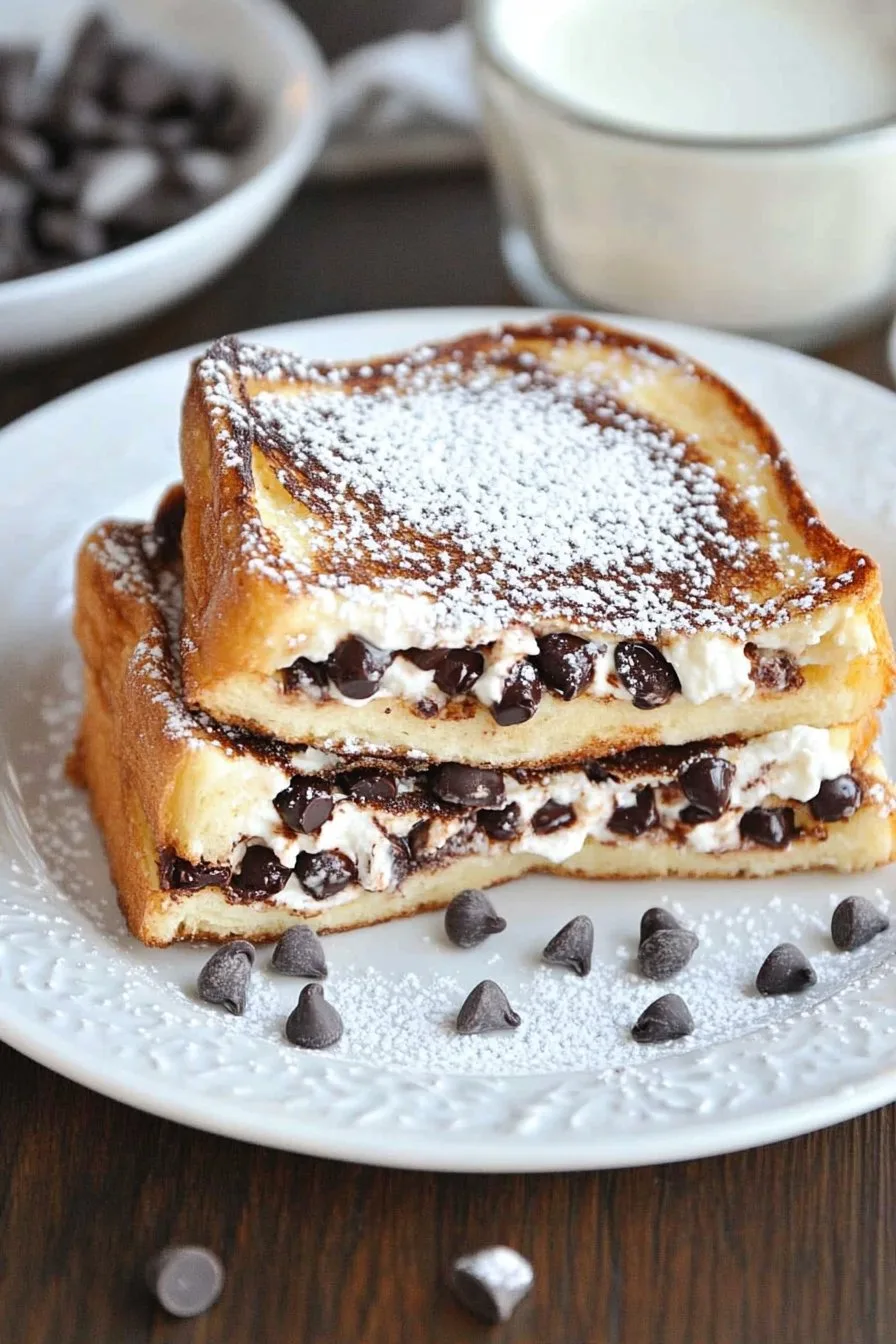 Decadent Cannoli Stuffed French Toast Recipe