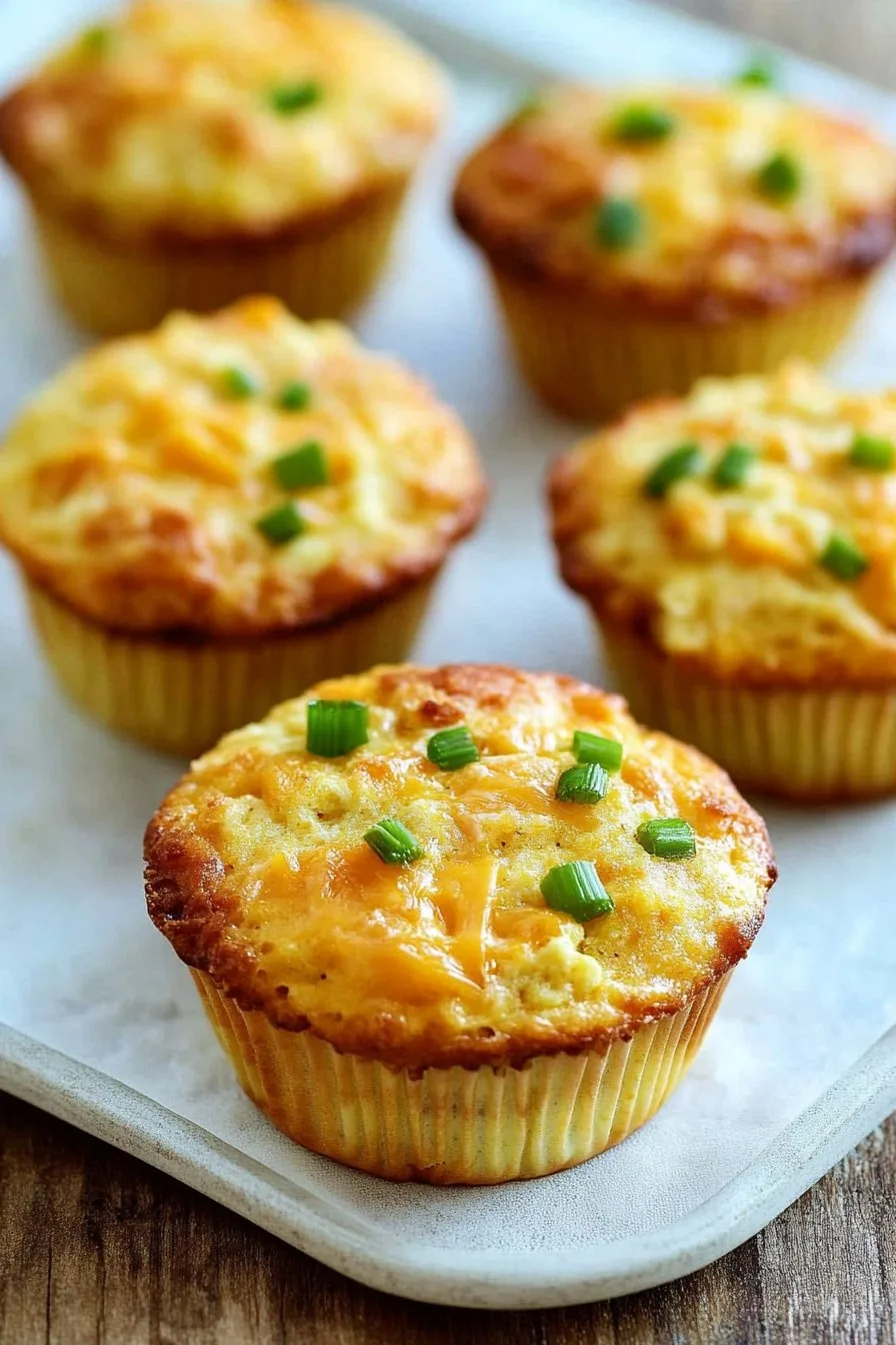 Ham and Cheddar Cottage Cheese Muffins Recipe