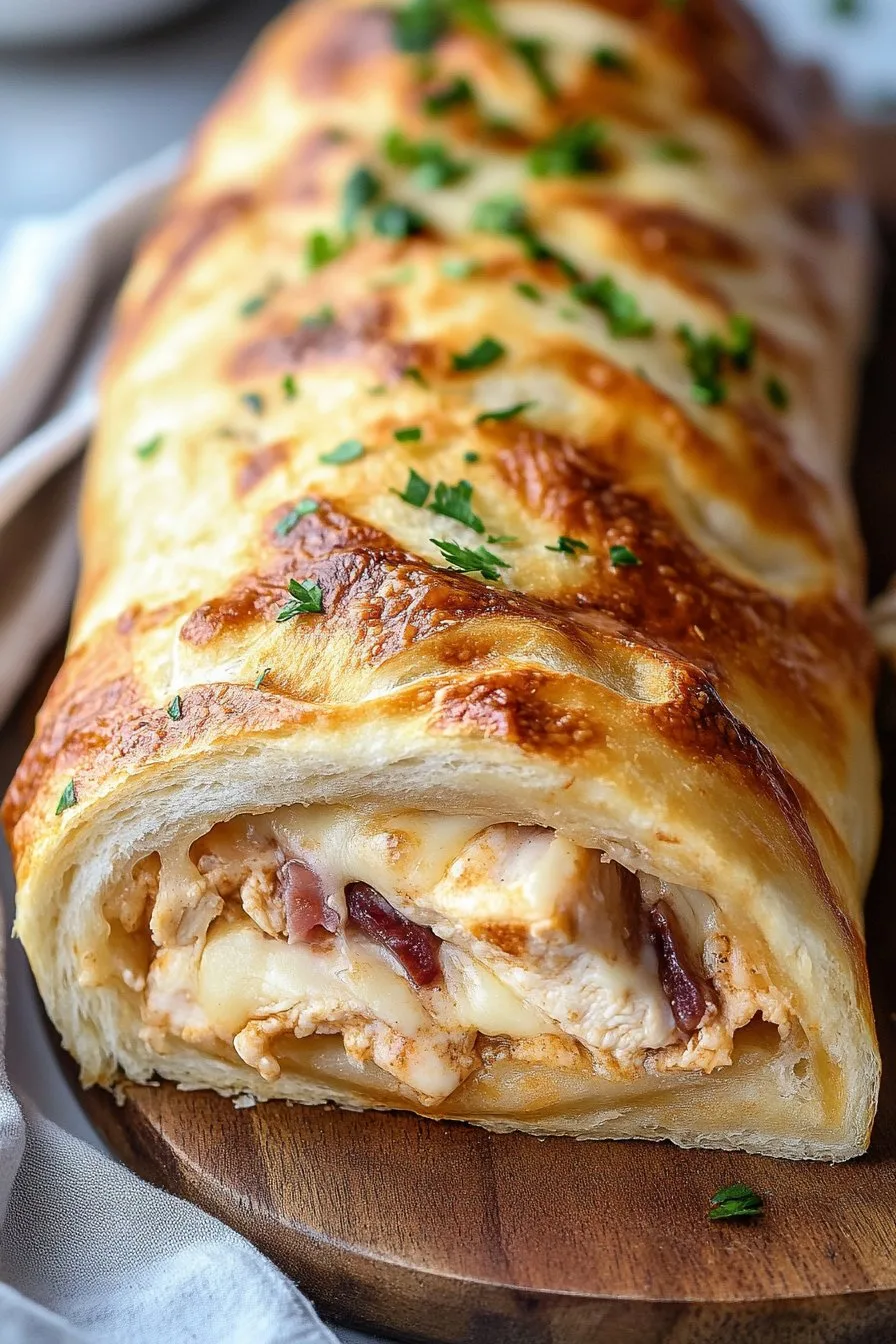 chicken cordon bleu stromboli