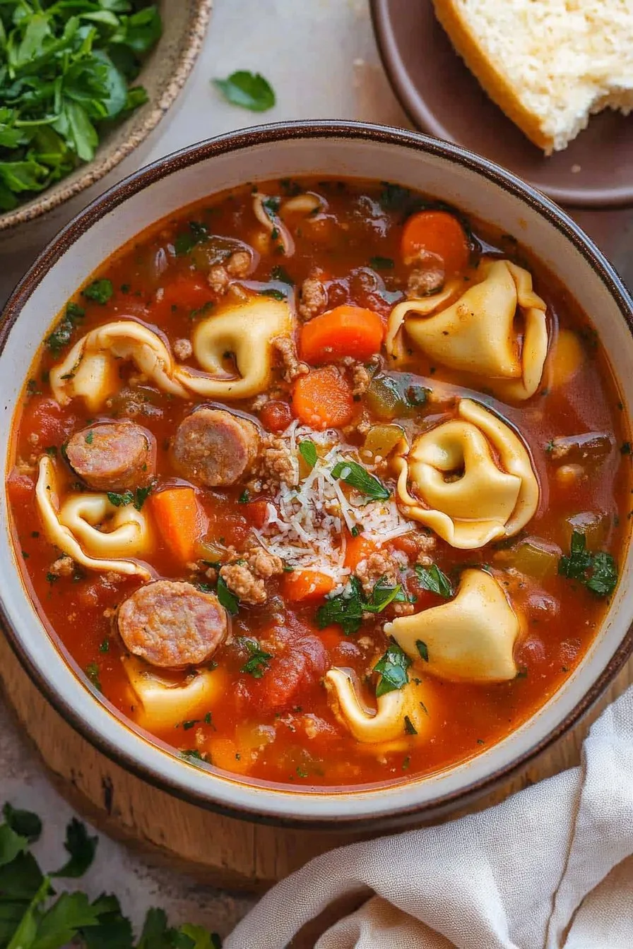 Hearty Sausage Tortellini Soup Recipe: Comfort in a Bowl