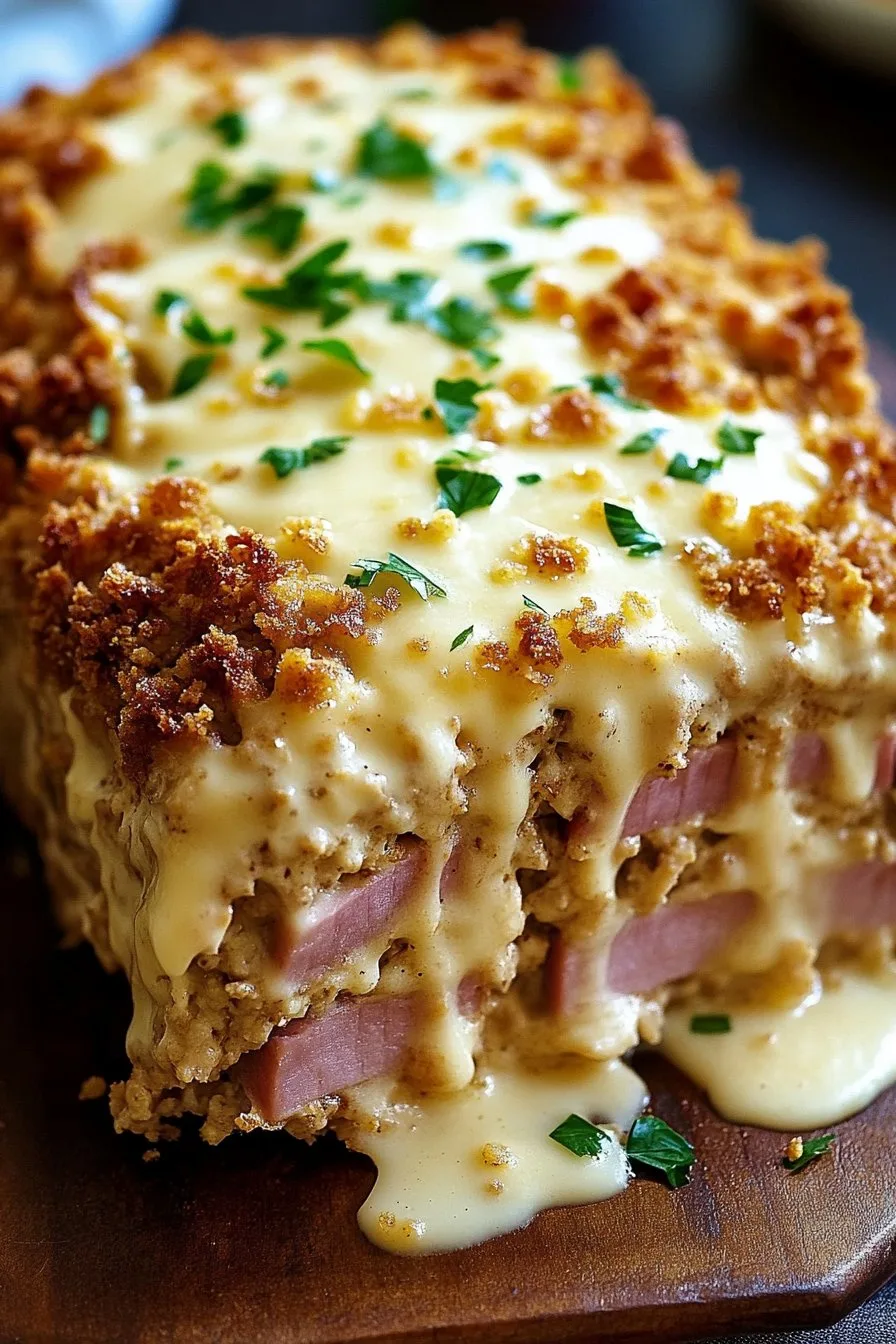 Chicken Cordon Bleu Meatloaf Extravaganza Recipe