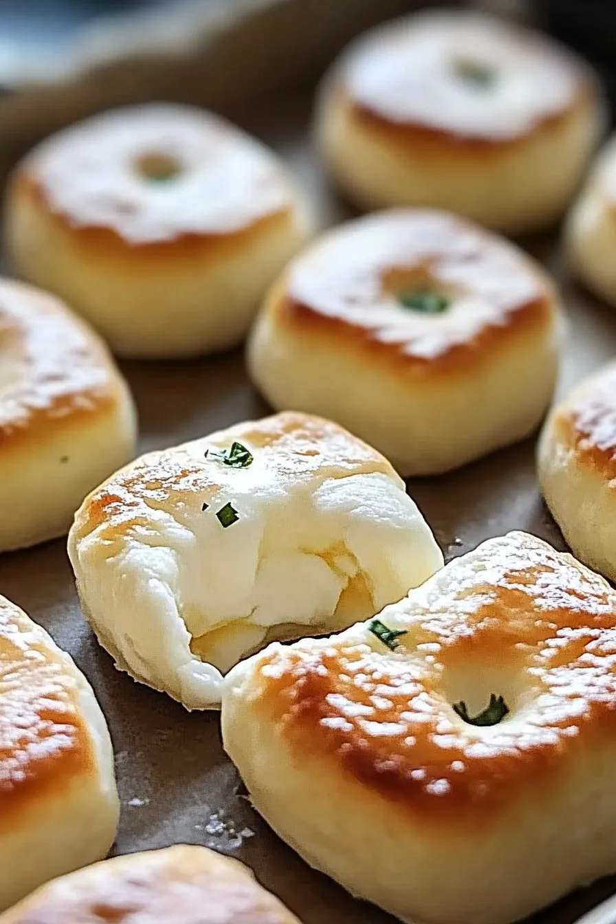 Garlic Butter Cheese Bombs with Pillsbury Biscuits Recipe