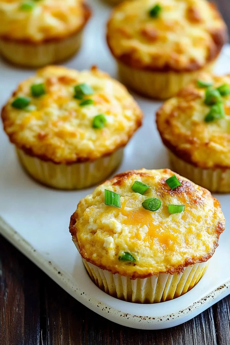 Ham and Cheddar Cottage Cheese Muffins Recipe