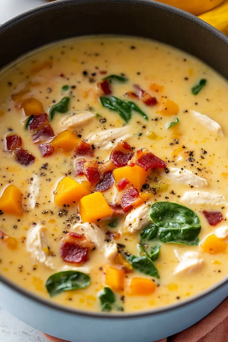 Creamy Chicken Butternut Squash Soup Recipe