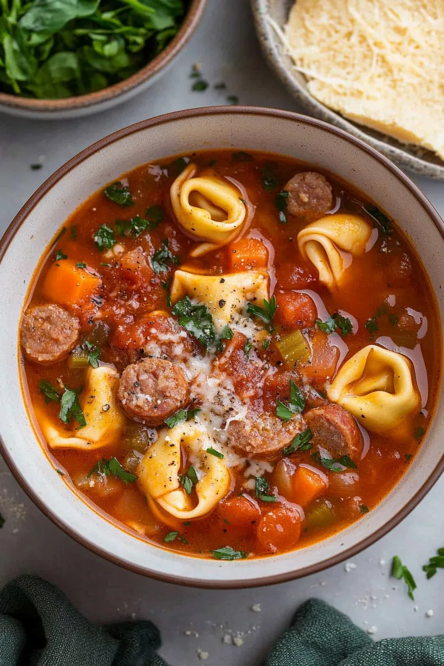 Hearty Sausage Tortellini Soup Recipe: Comfort in a Bowl