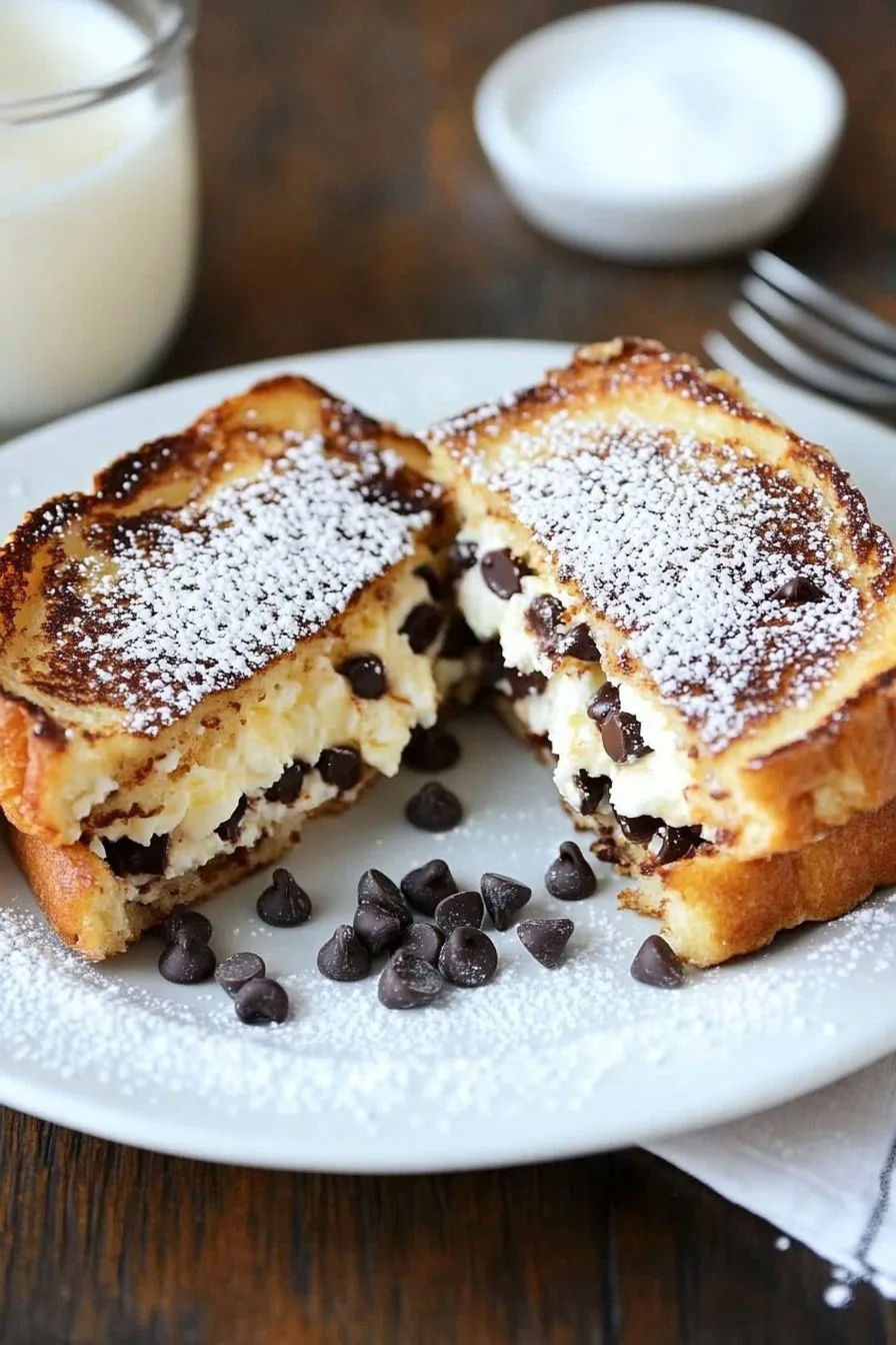 Decadent Cannoli Stuffed French Toast Recipe