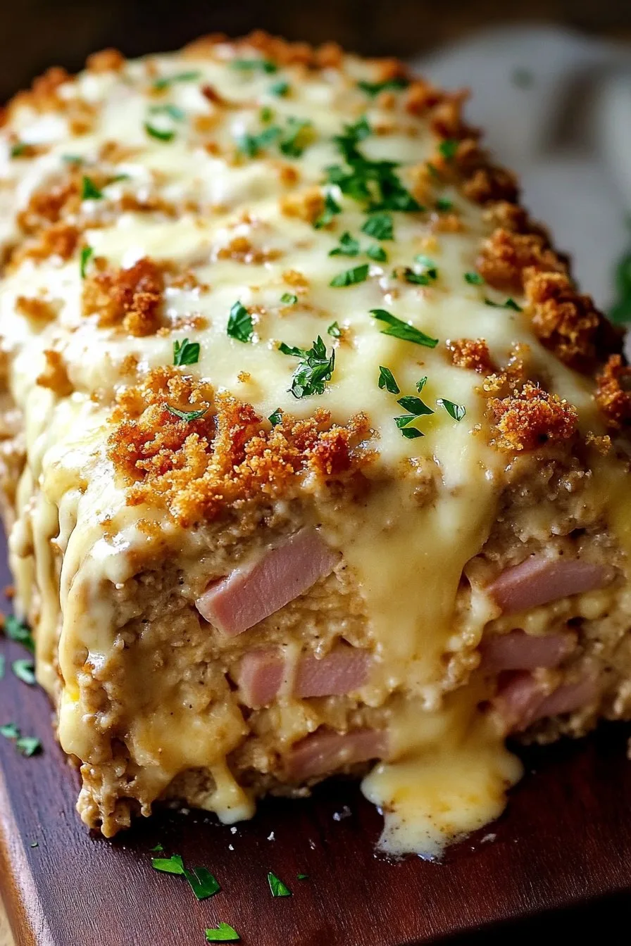 Chicken Cordon Bleu Meatloaf Extravaganza Recipe