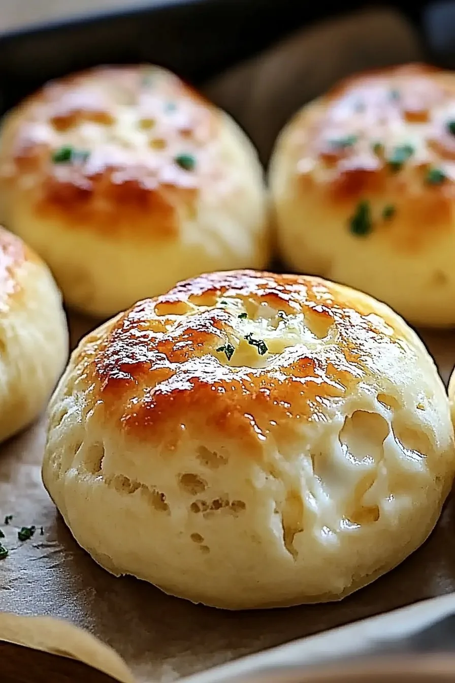 Garlic Butter Cheese Bombs with Pillsbury Biscuits Recipe