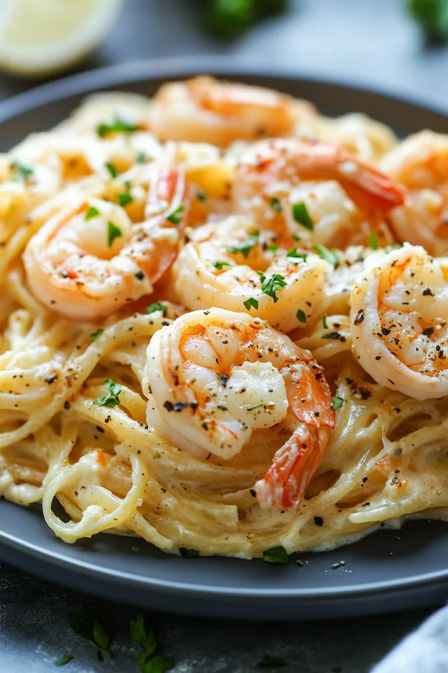 Shrimp Scampi Pasta Bake