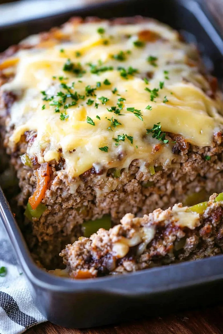 Philly Cheesesteak Meatloaf