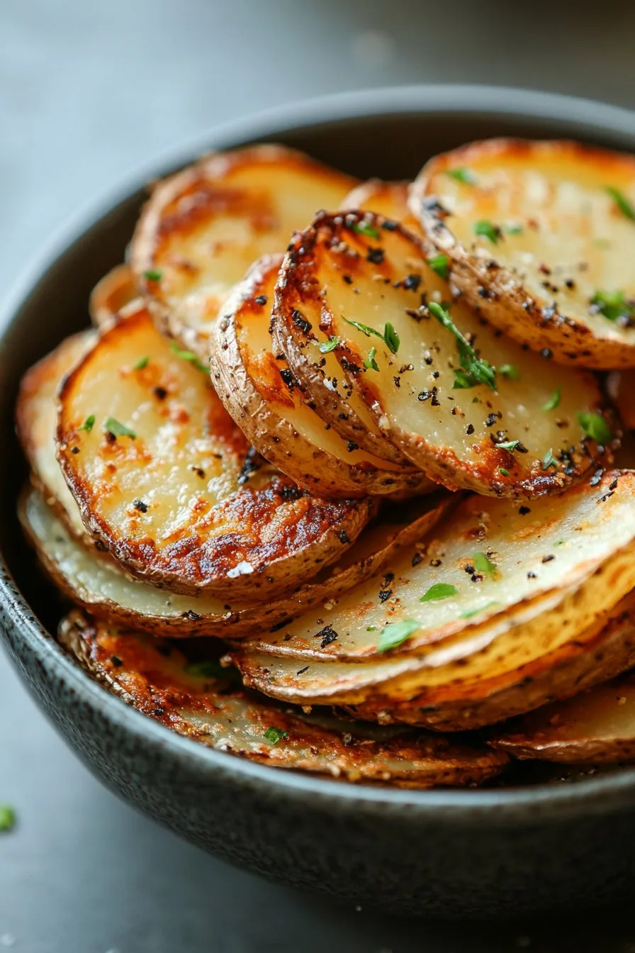 Air Fryer Sliced Potatoes