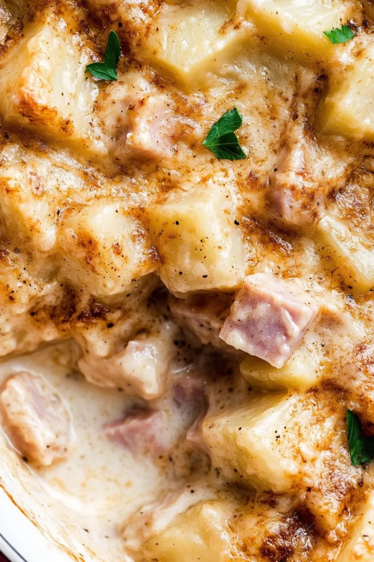 Cheesy Ham and Potato Casserole