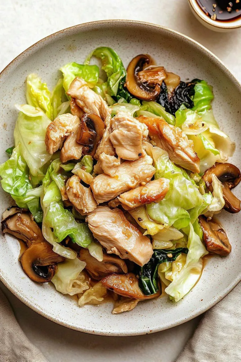 Chinese Chicken Cabbage Stir Fry