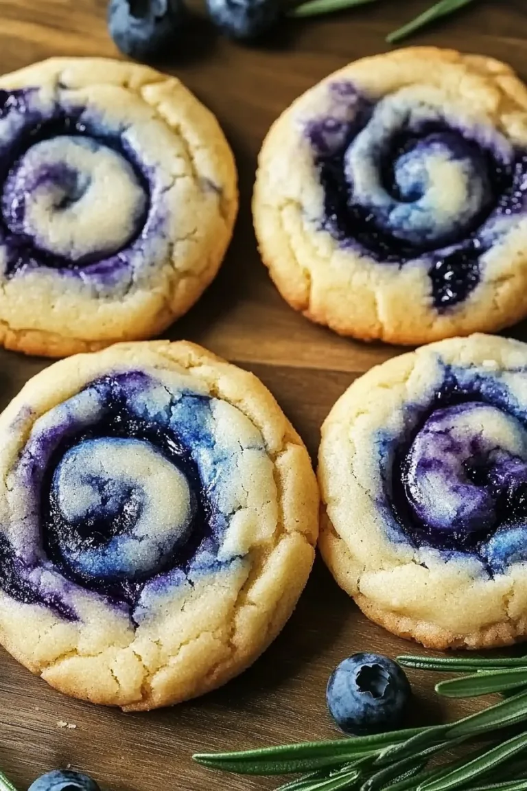 Blueberry Cheesecake Swirl Cookies