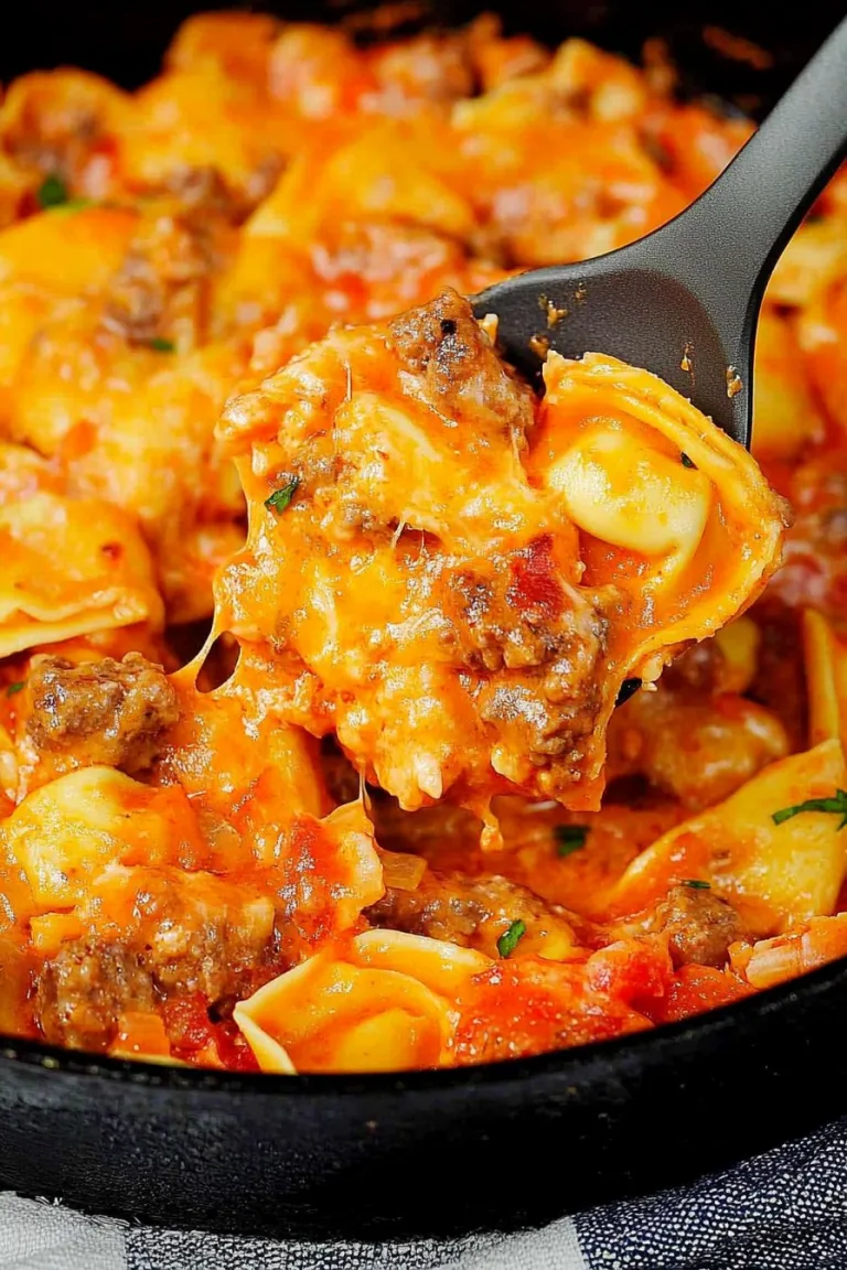 Cheeseburger Tortellini Skillet