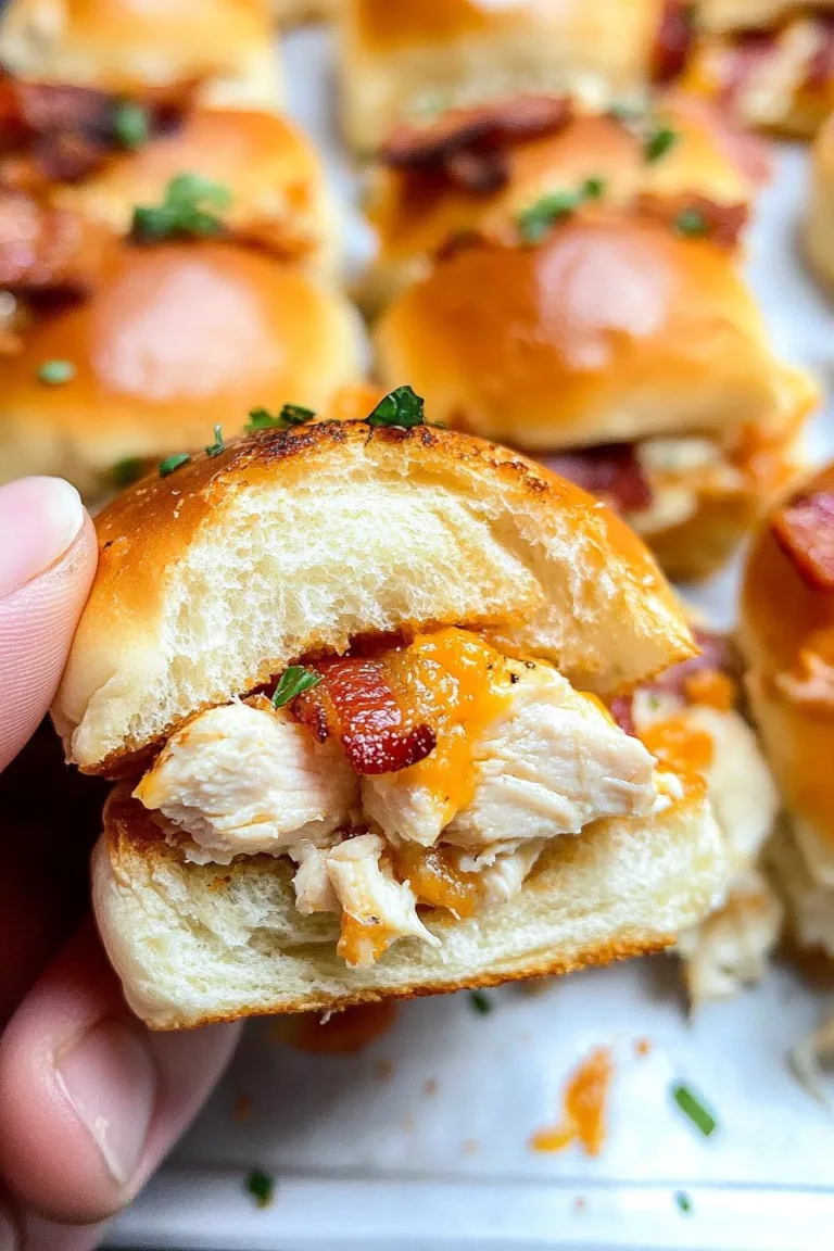 Chicken Bacon Ranch Sliders