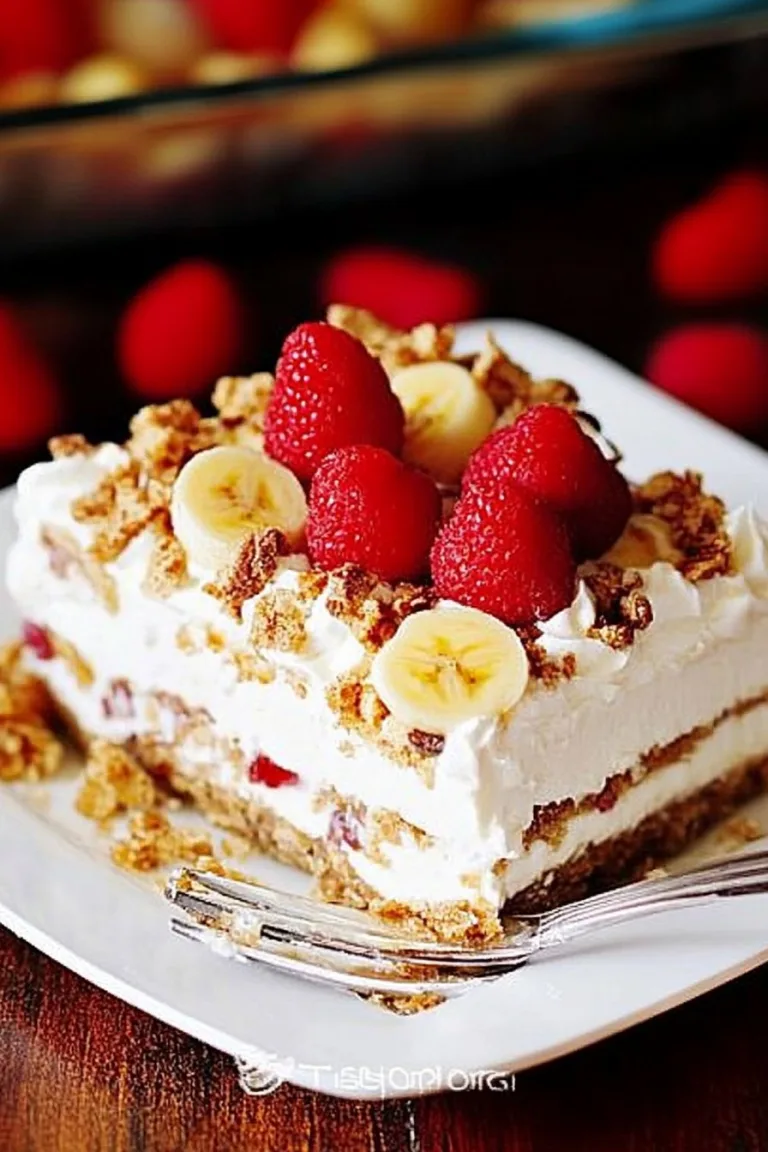 No-Bake Banana Split Cake